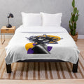 Plush blanket featuring a collage of cinema-inspired elements