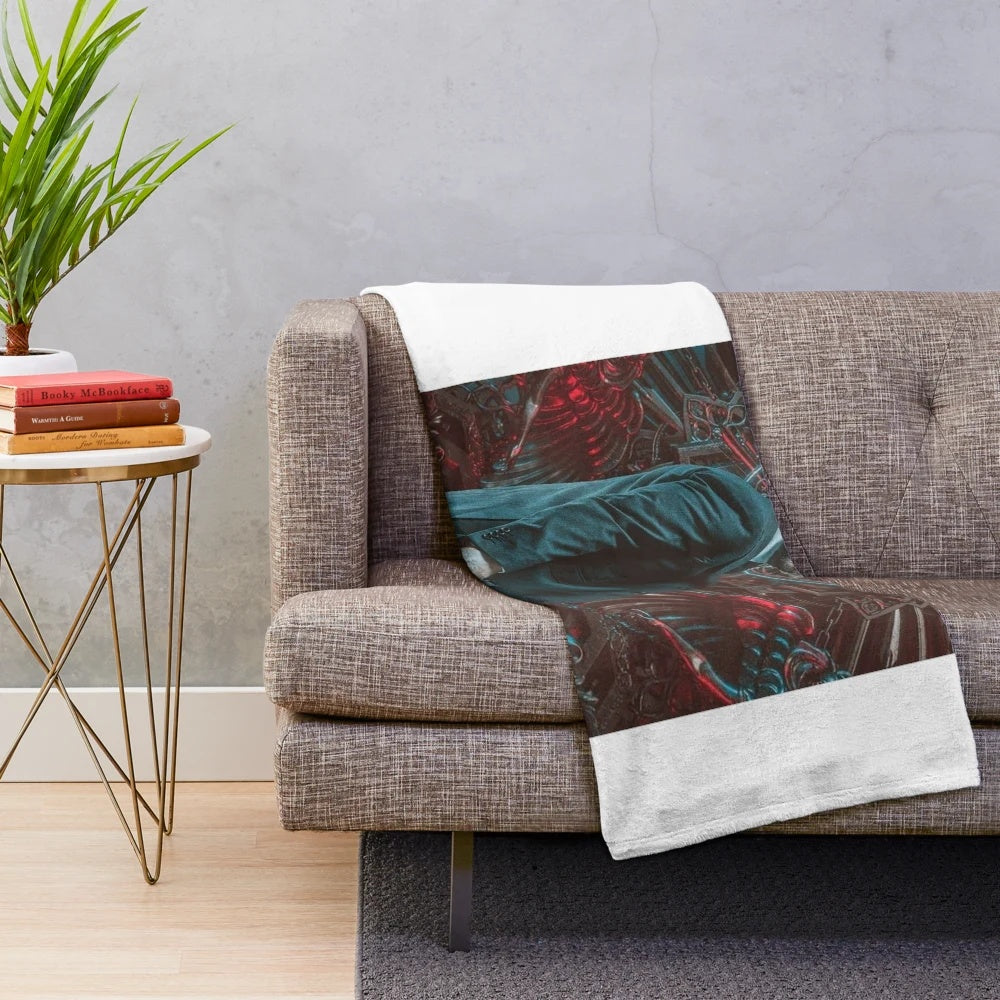 Soft and plush cinematic-themed blanket