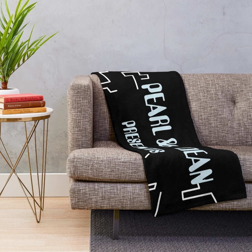 Soft and plush blanket with a cinematic design, perfect for movie enthusiasts