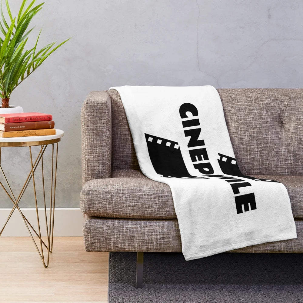 Soft and comfortable plush blanket for cinephiles and movie lovers