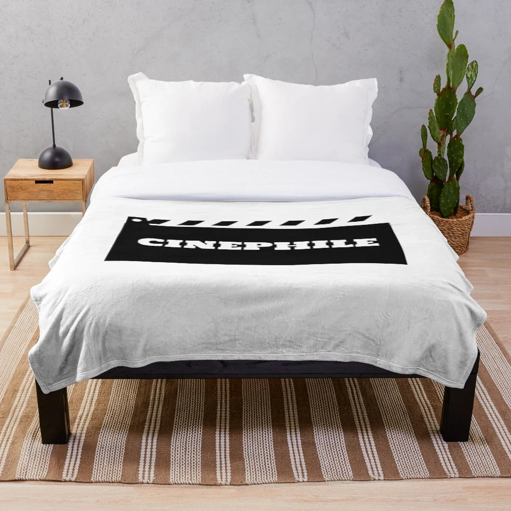 Cozy plush blanket for cinephile and movie lovers