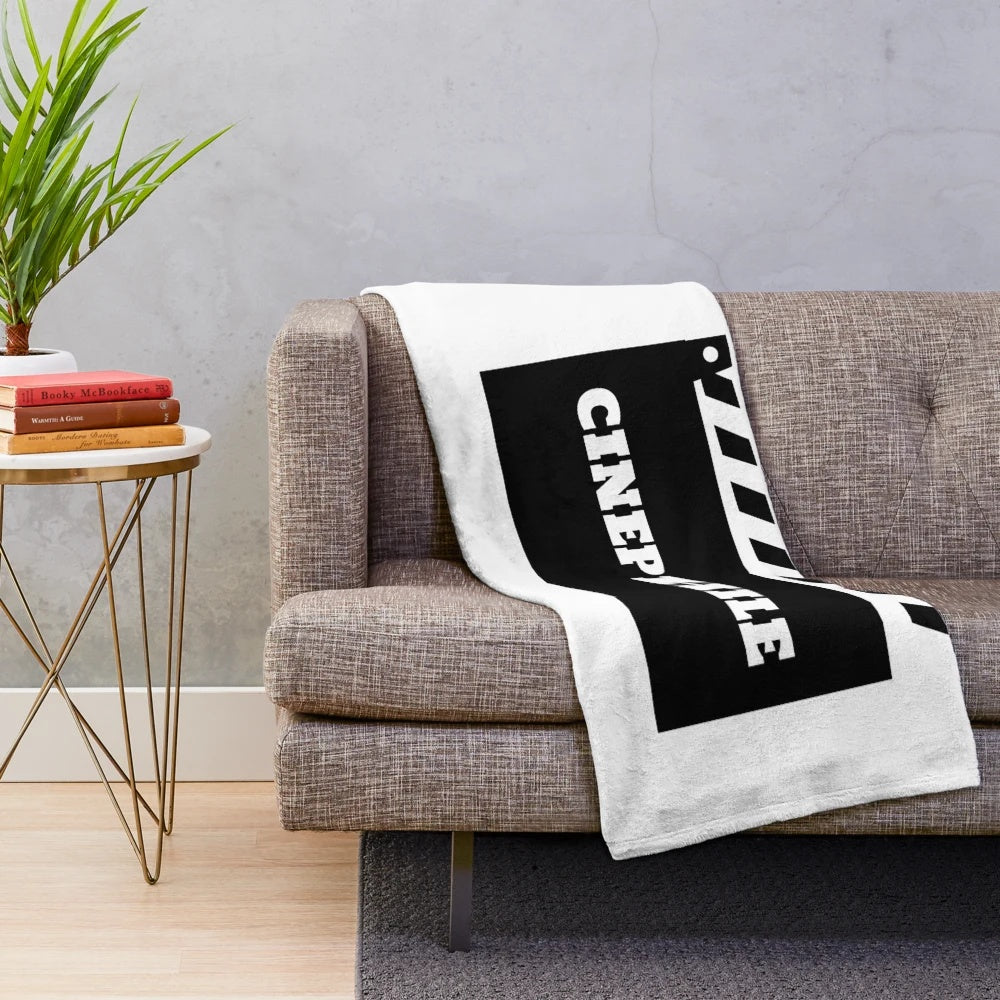 Cozy plush blanket for cinephile and movie lovers
