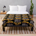 Cozy plush blanket featuring a cinephile movie lover design