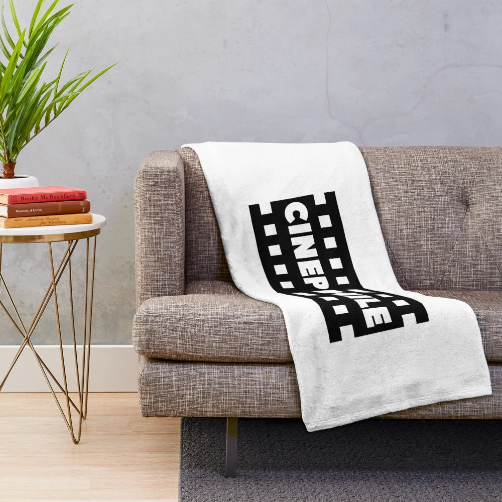 Cinephile plush blanket for movie lovers