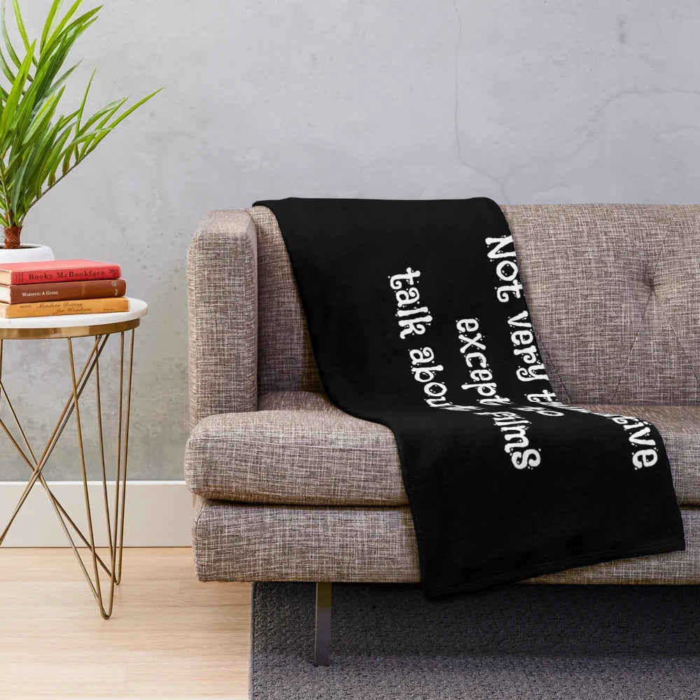 Plush blanket for movie enthusiasts