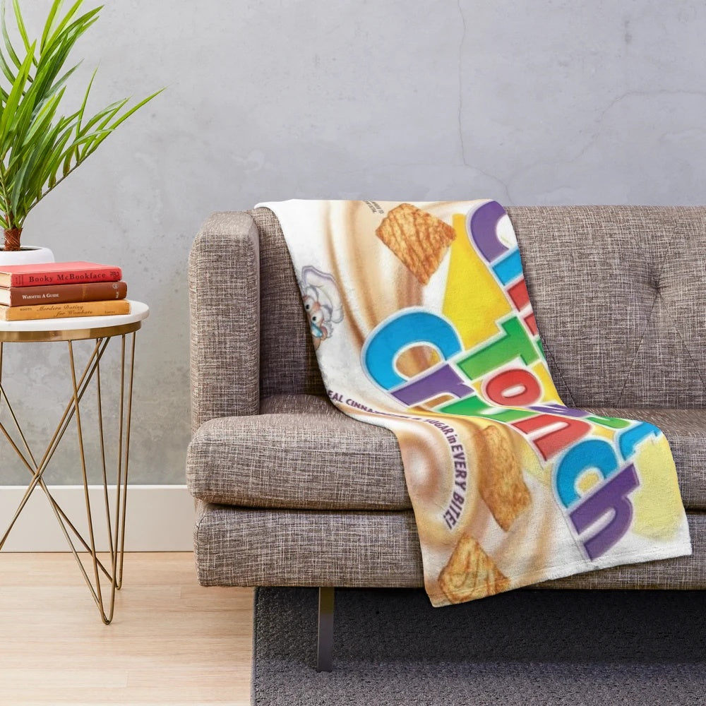 Cinnamon Toast Crunch themed plush blanket