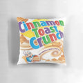 Soft, plush pillow in the design of the iconic Cinnamon Toast Crunch cereal