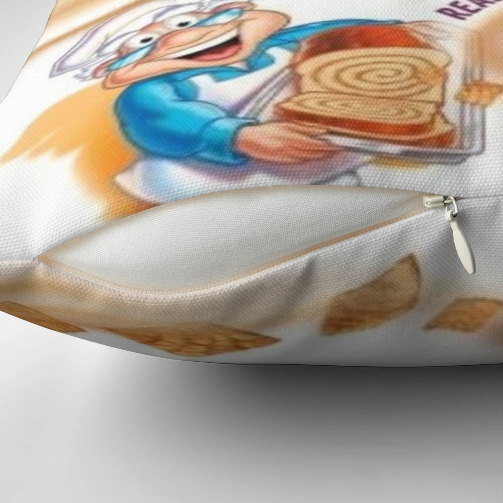 Soft, plush pillow in the design of the iconic Cinnamon Toast Crunch cereal