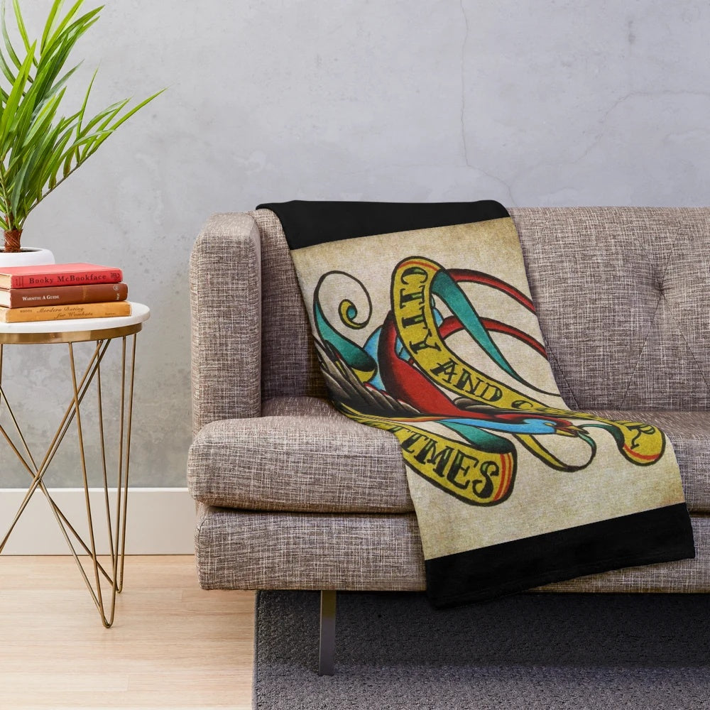 City and Colour inspired plush blanket