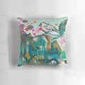 City bird II pillow with a nature-inspired design, perfect for sustainable home decor