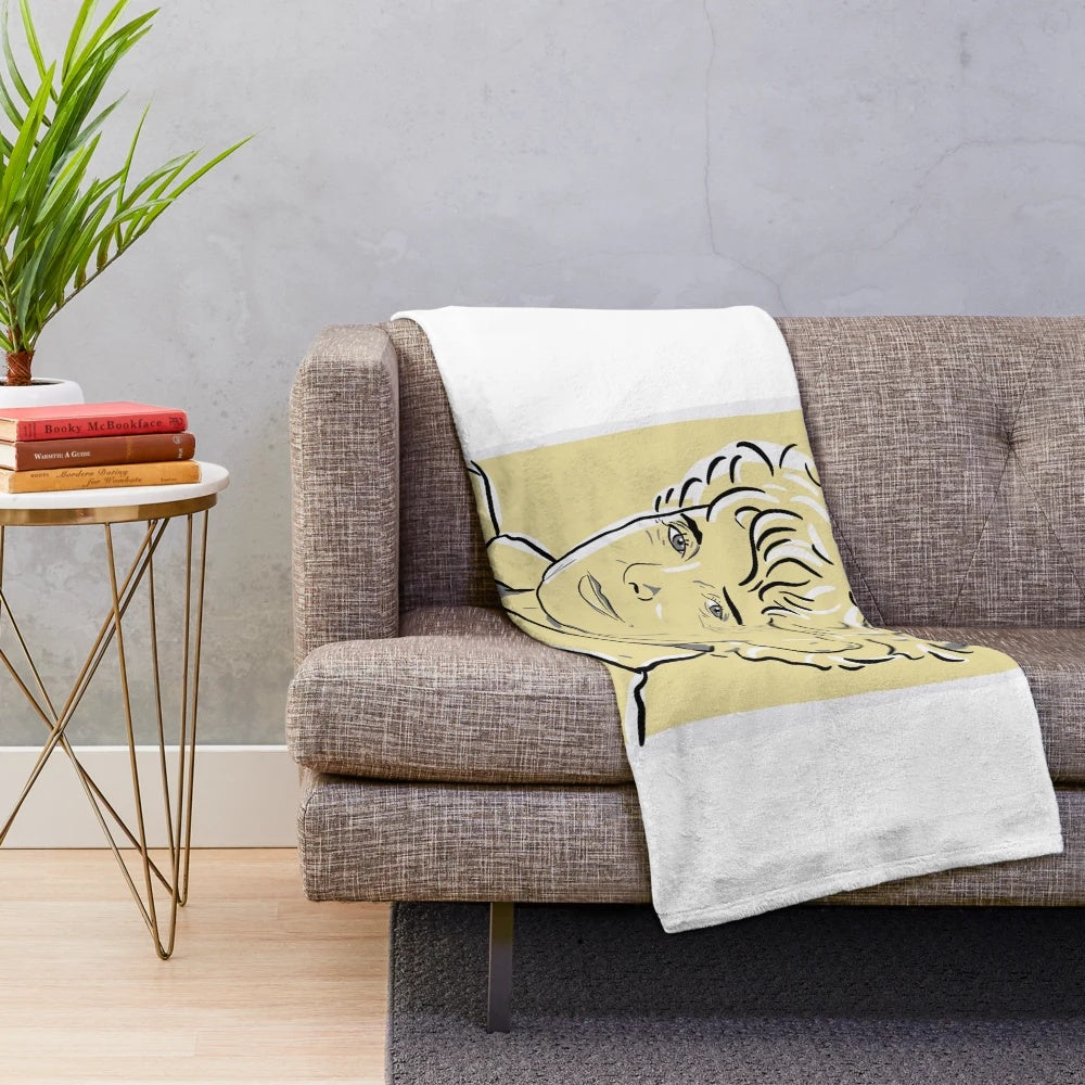 Claire Denis inspired plush blanket for world cinema enthusiasts