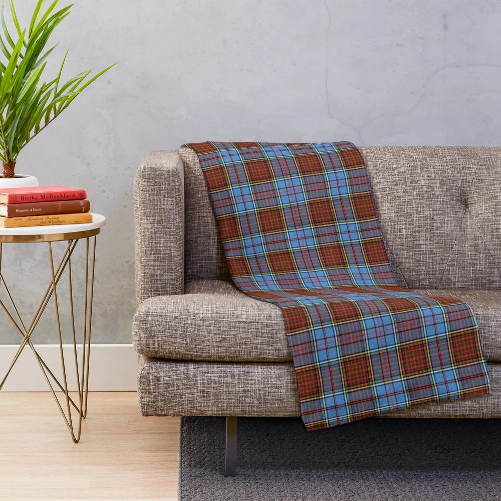 Clan Anderson Tartan Plush Blanket for Cozy Highland-Inspired Home Decor