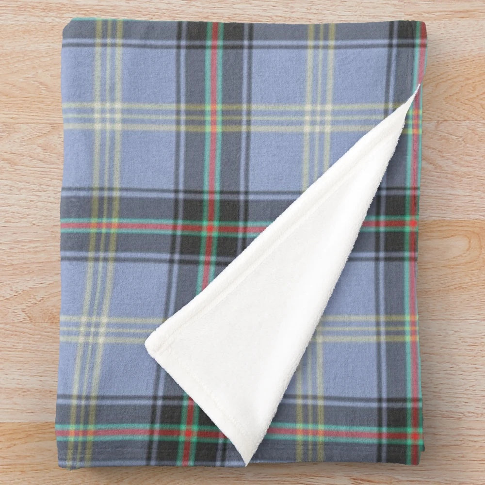 Clan Bell Tartan Plush Blanket - Cozy Scottish Plaid Throw