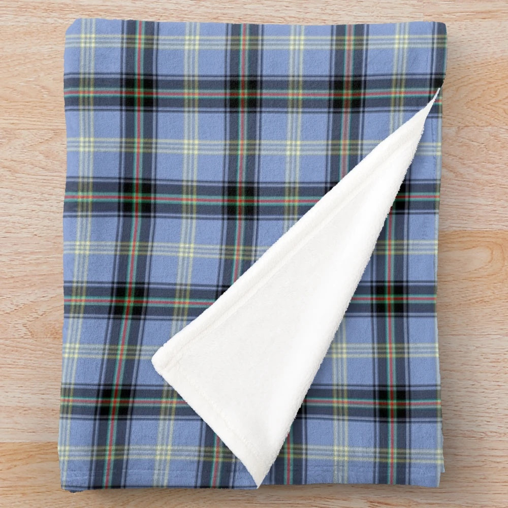 Clan Bell Tartan Plush Blanket - Soft and Comfortable Scottish Plaid Throw