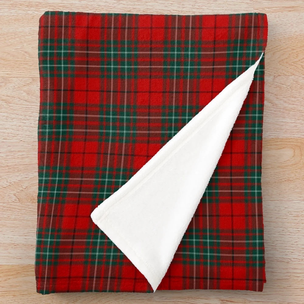 Clan Cummings tartan plush blanket