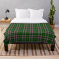 Clan Gray Tartan Plush Blanket