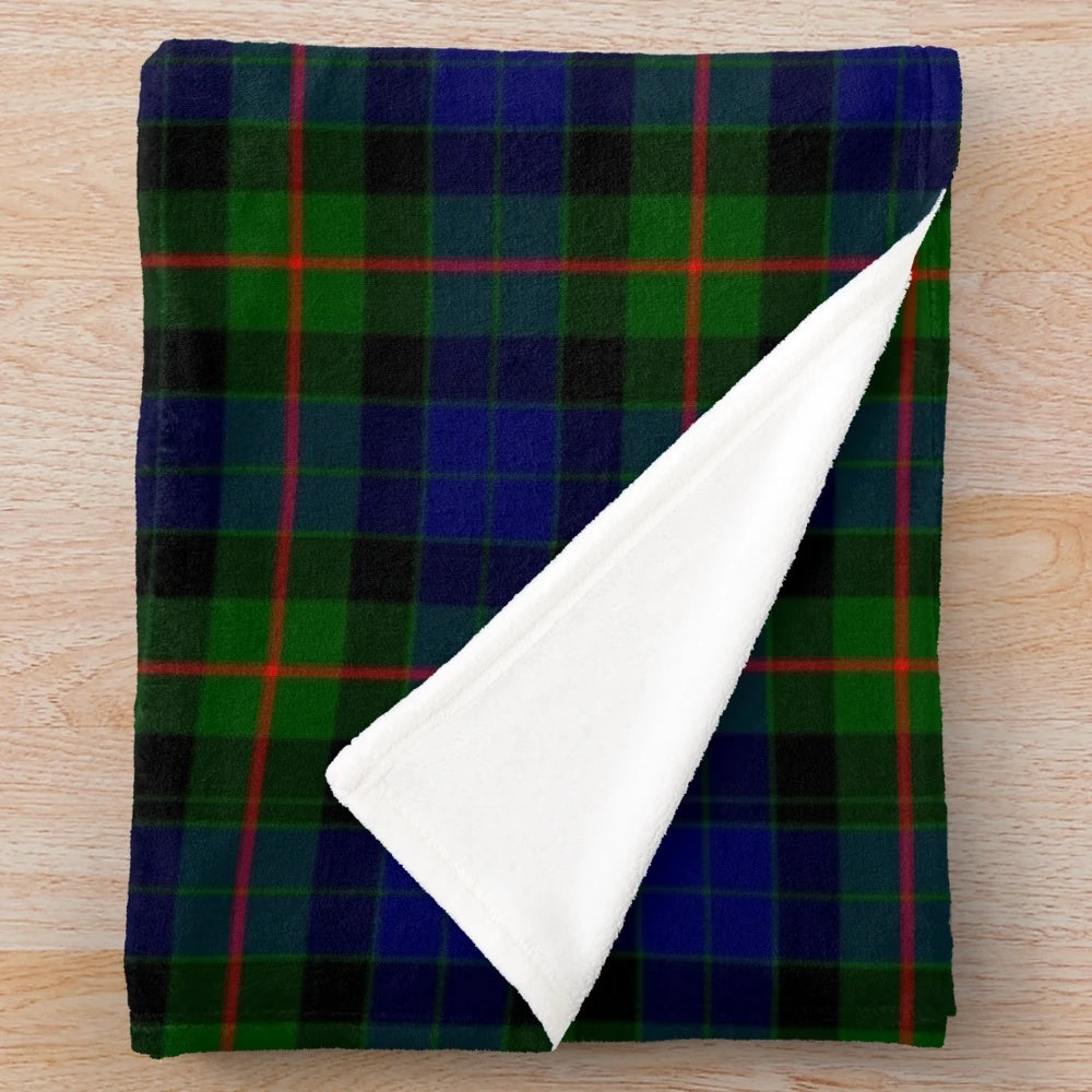 Clan Gunn tartan plush blanket