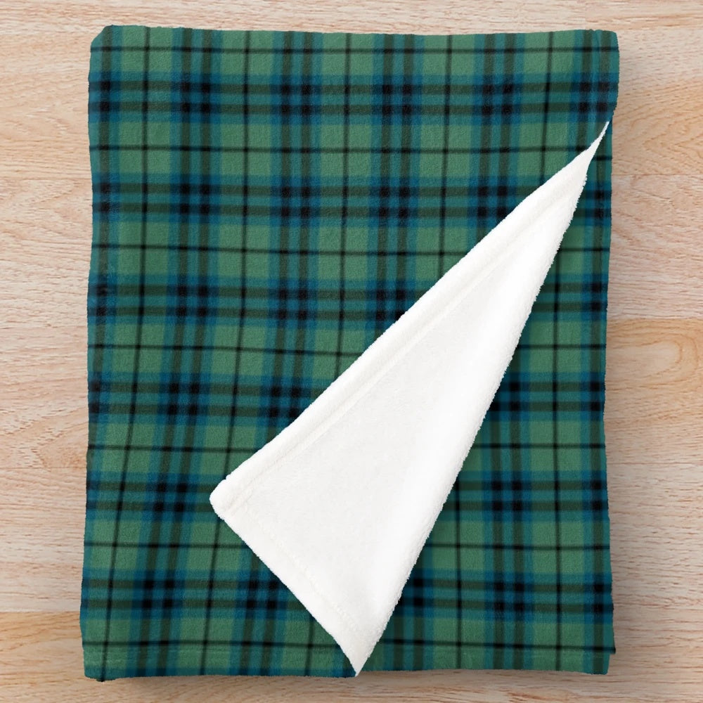 Clan Keith Ancient Tartan Plush Blanket for Cozy Scottish Home Decor