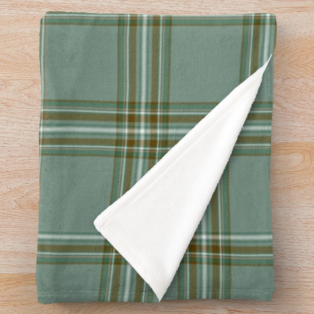 Soft and warm Clan Kelly tartan plaid plush blanket