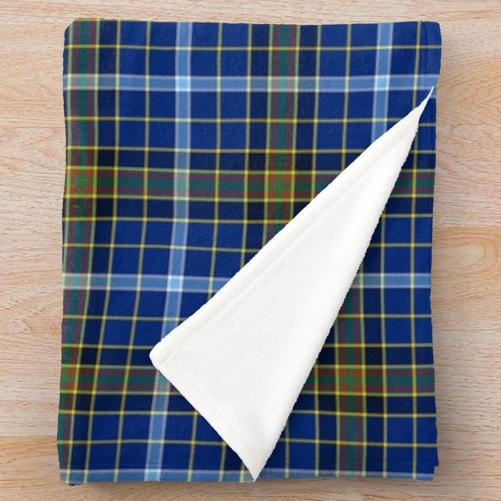 Clan Knox tartan plush blanket