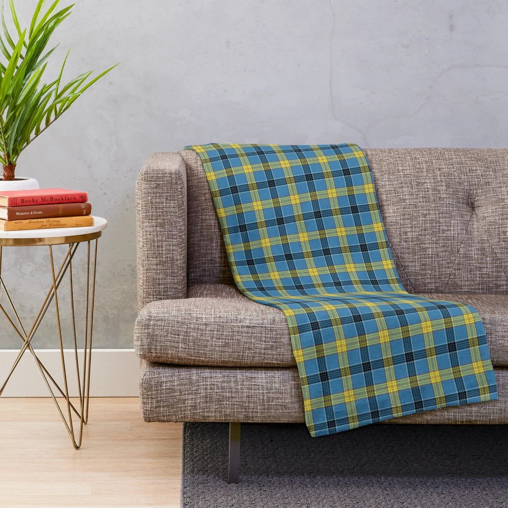 Clan Laing tartan plush blanket