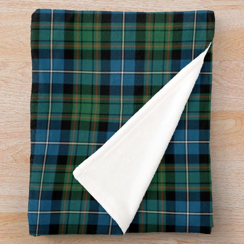 Clan MacRae Hunting Tartan Plush Blanket