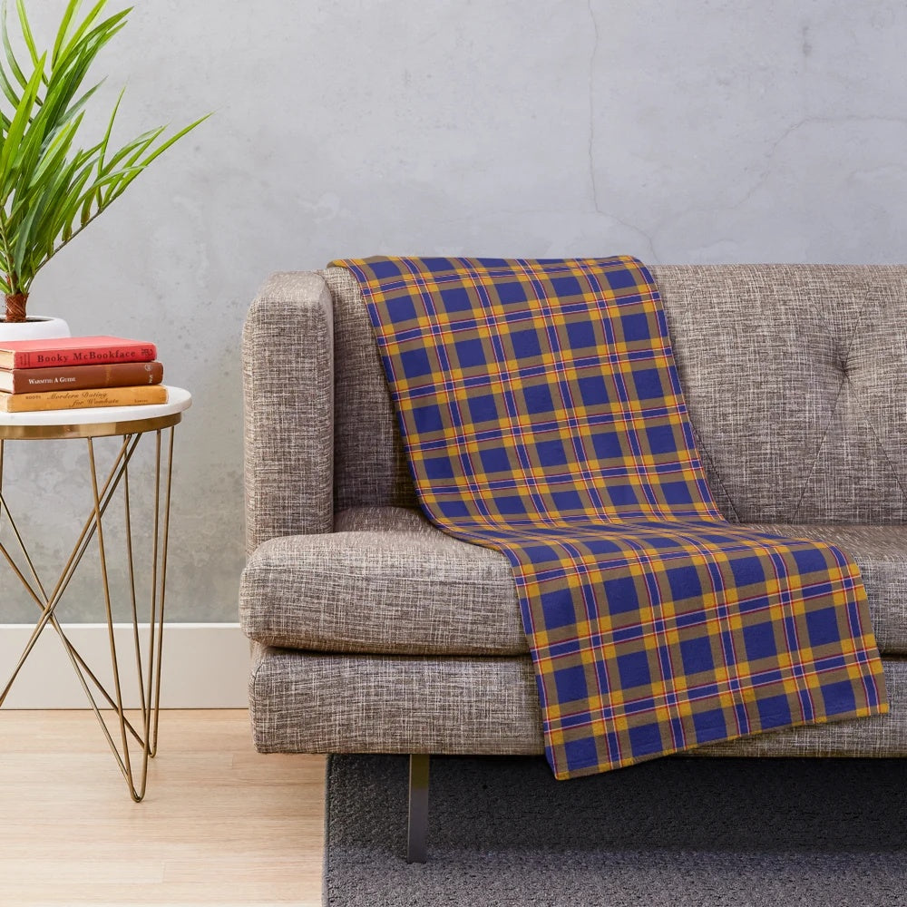 Clan McCann Tartan Plush Blanket with a soft, cozy design