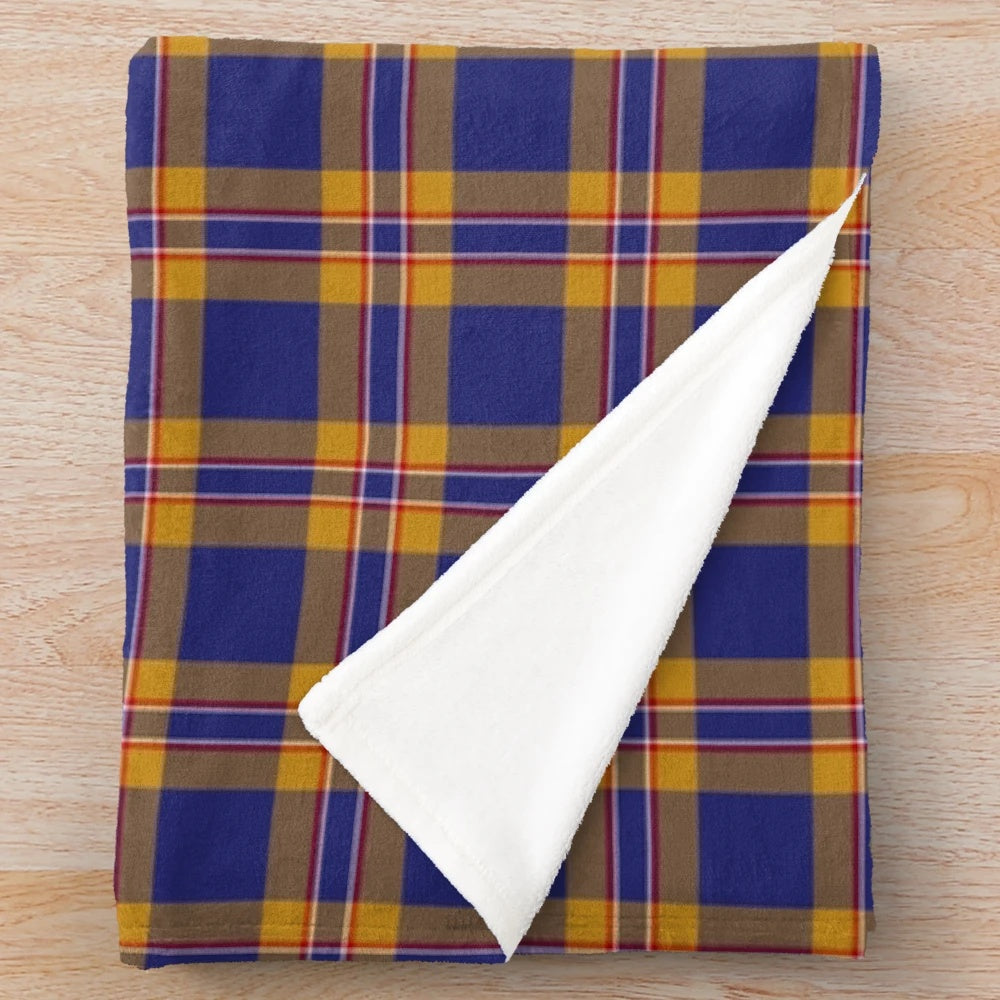 Clan McCann Tartan Plush Blanket with a soft, cozy design