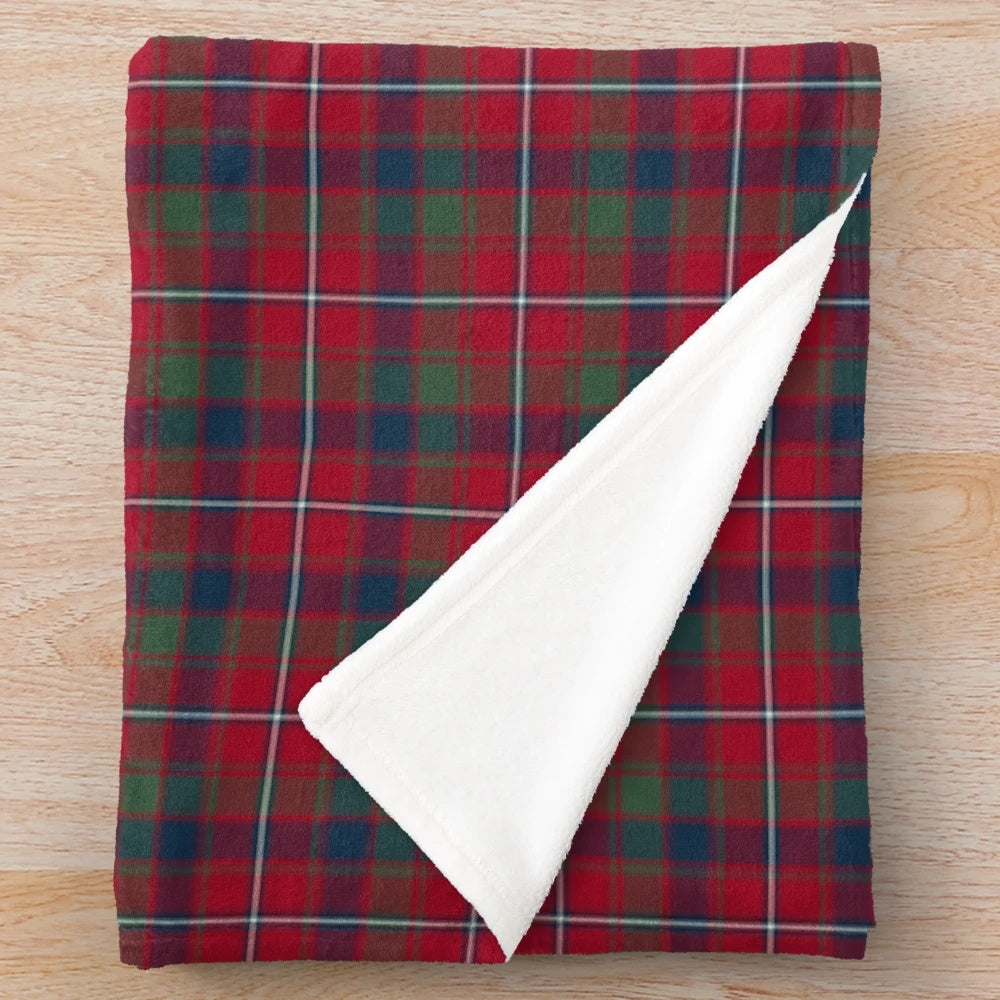 Clan Robertson tartan plush blanket