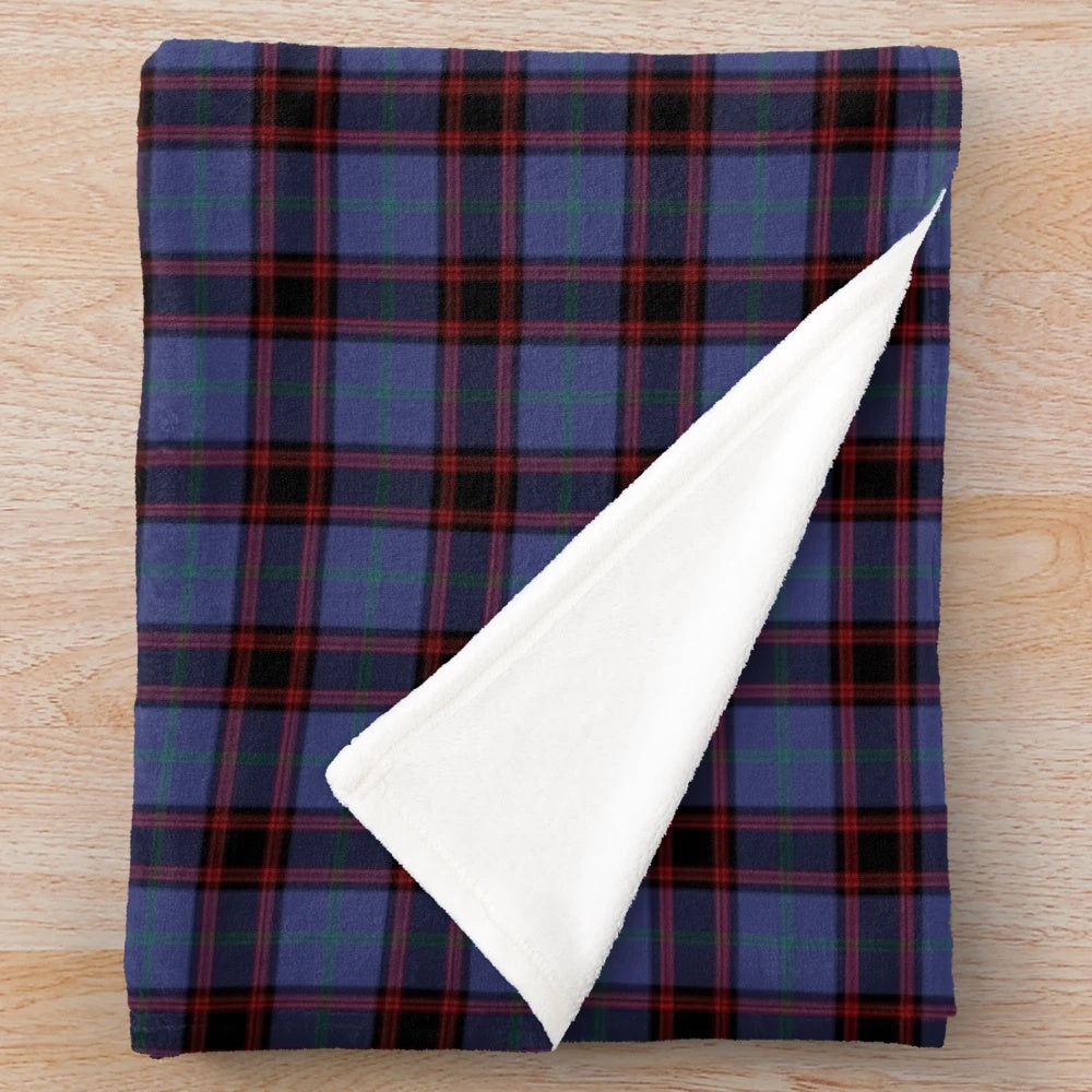 Clan Rutherford Tartan Plush Blanket