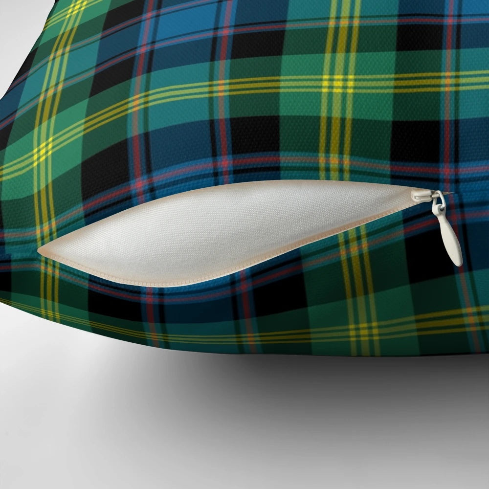 Clan Watson tartan pattern pillow, a stylish Scottish home decor accent