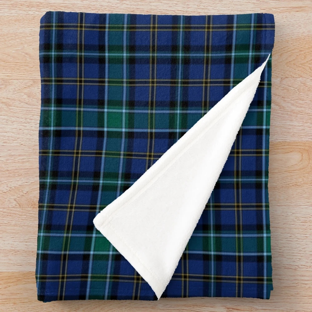 Clan Weir tartan plaid plush blanket