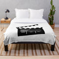 Soft and comfortable clapperboard plush blanket