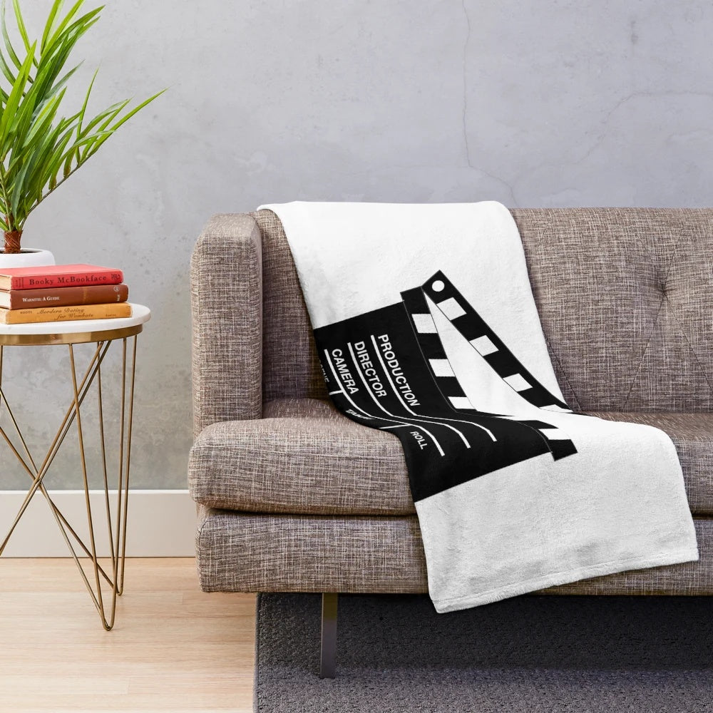 Soft and comfortable clapperboard plush blanket