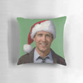 Soft, plush pillow featuring the iconic Clark Griswold Santa hat from the 1989 film National Lampoon's Christmas Vacation.