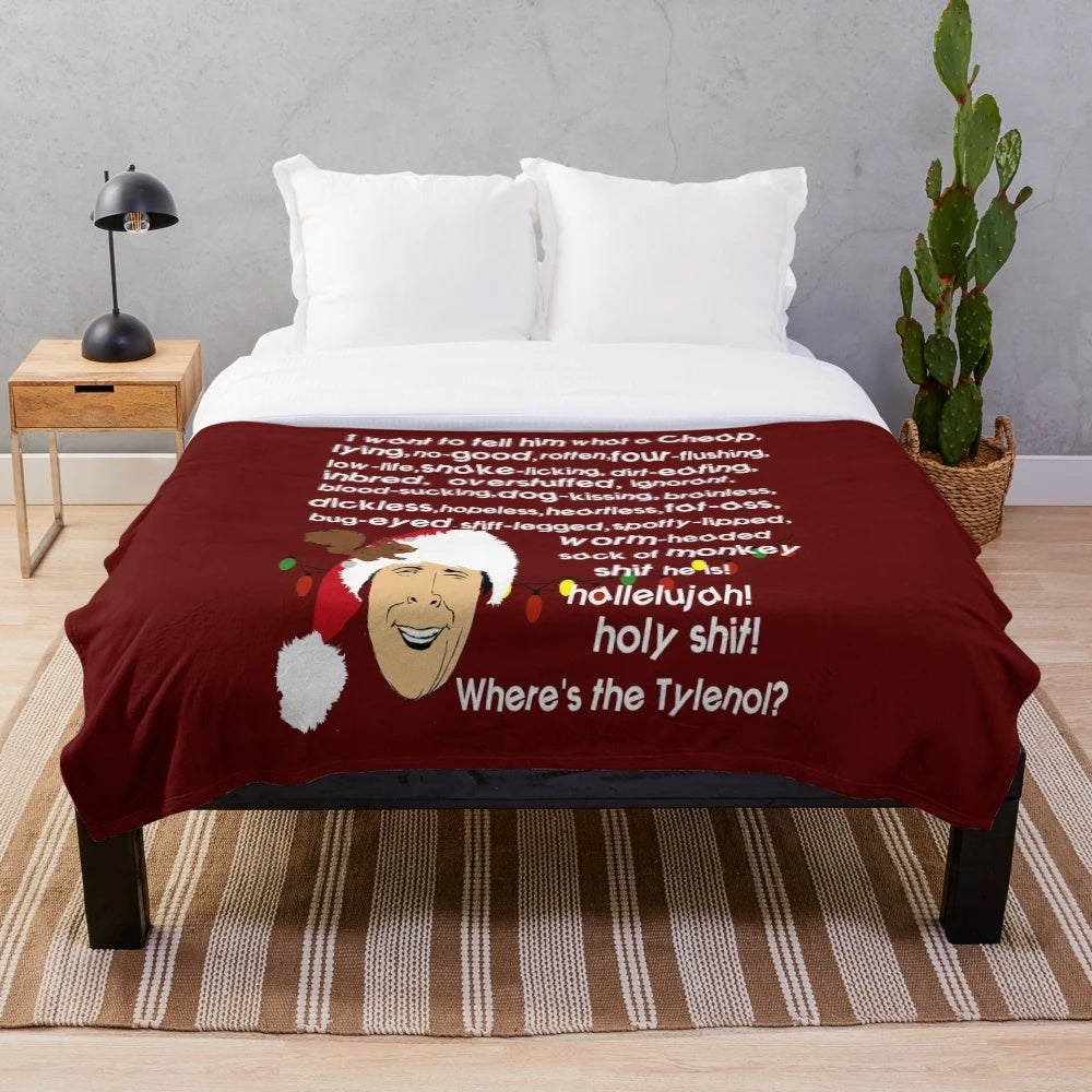 Clark Griswold Inspired Christmas Vacation Plush Blanket