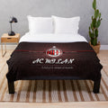 Classic AC Milan inspired plush blanket with team colors and logo