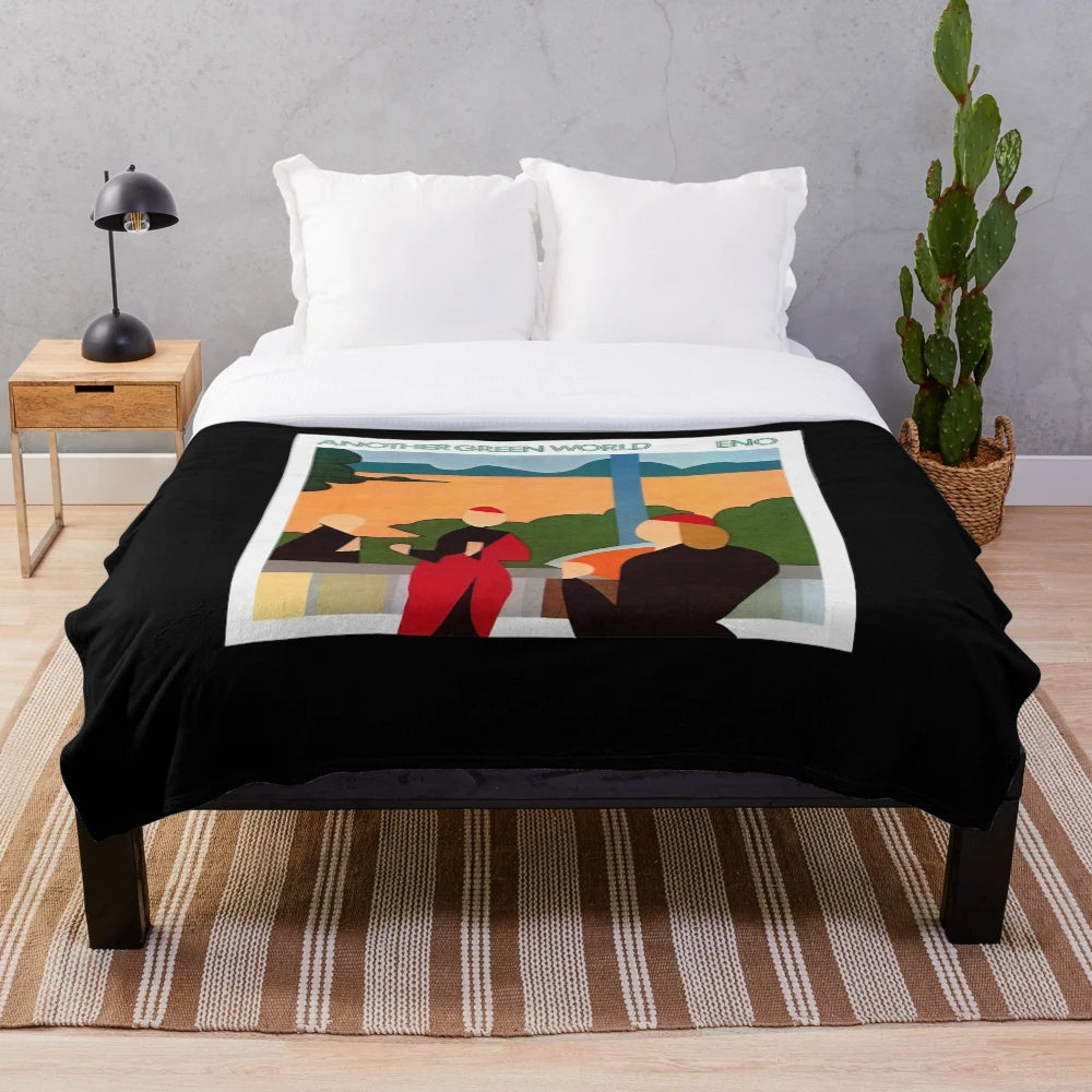 Brian Eno inspired plush blanket for ambient music fans