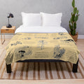 Classic Winnie the Pooh plush blanket featuring A.A. Milne's iconic characters
