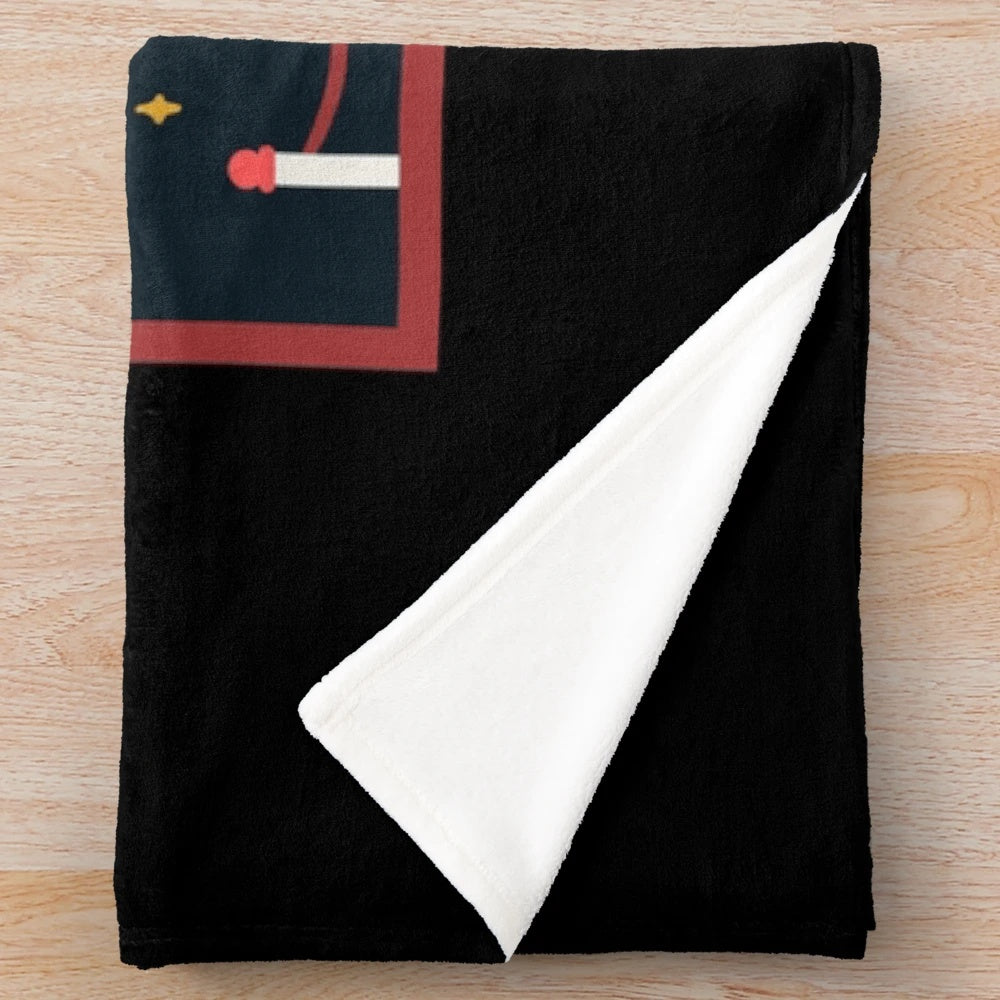 Cozy plush blanket featuring classic retro movie design