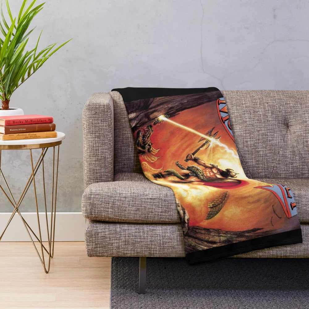Plush blanket featuring the music of The Great Molly Hatchet