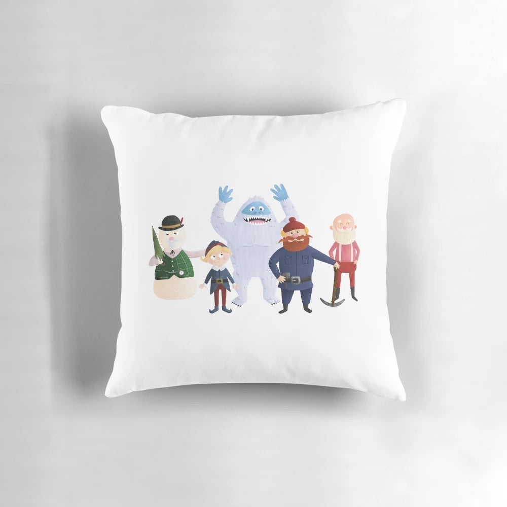 Soft and plush classic Rudolph the Red-Nosed Reindeer pillow for holiday home decor