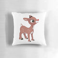 Festive Rudolph the Red-Nosed Reindeer Decorative Pillow