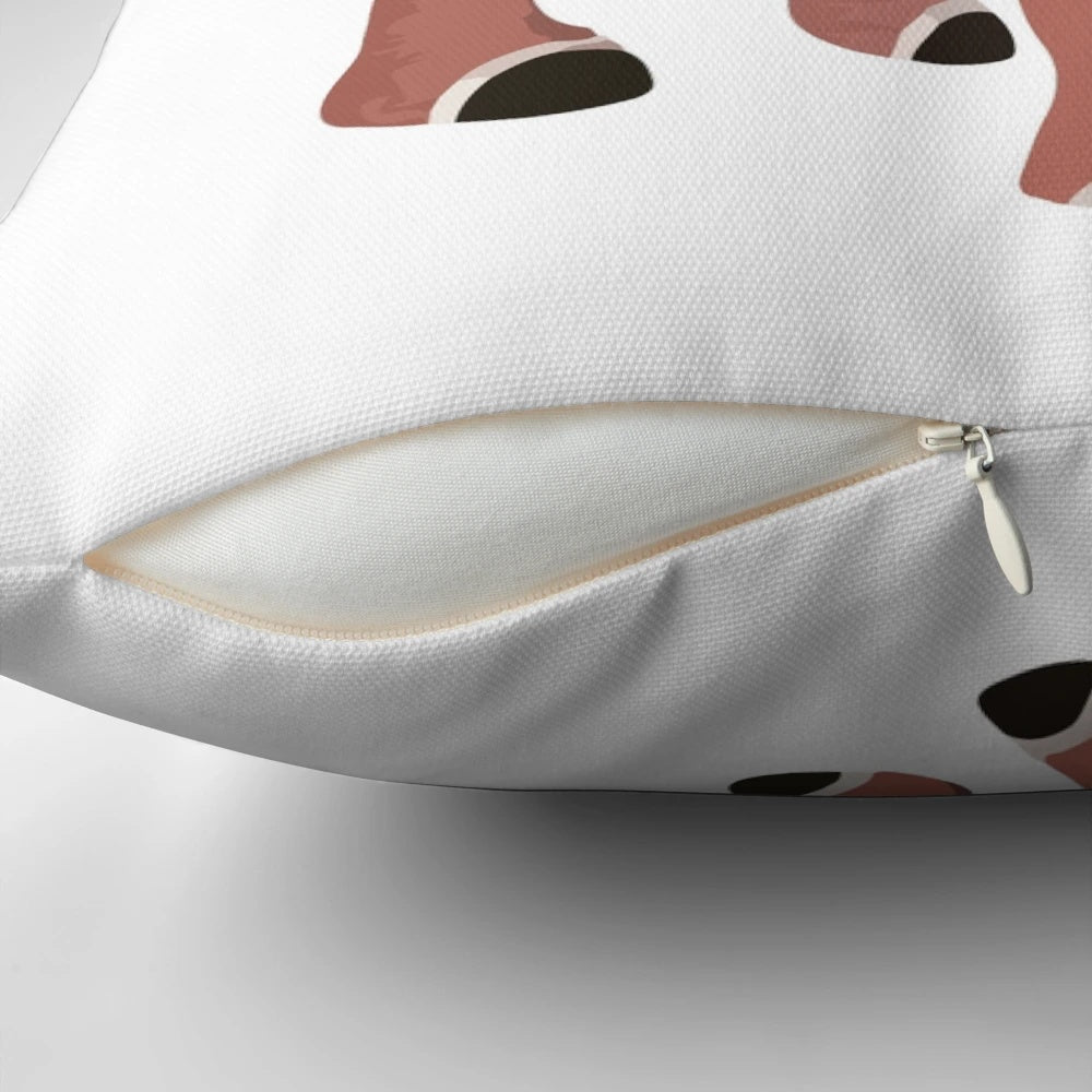 Festive Rudolph the Red-Nosed Reindeer Decorative Pillow