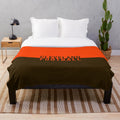 Cleveland Browns plush blanket with player name and team colors