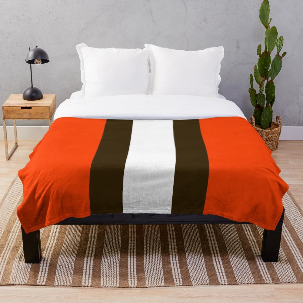 Cleveland Browns Themed Plush Blanket