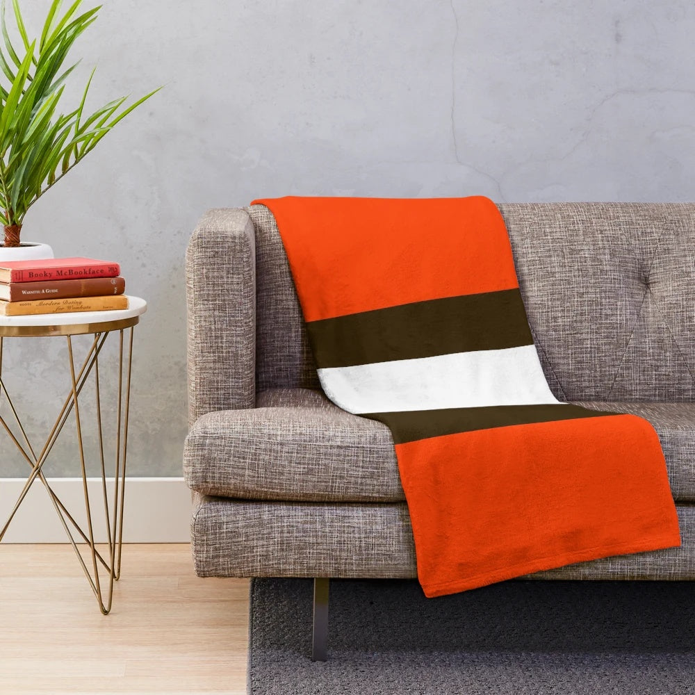 Cleveland Browns Themed Plush Blanket
