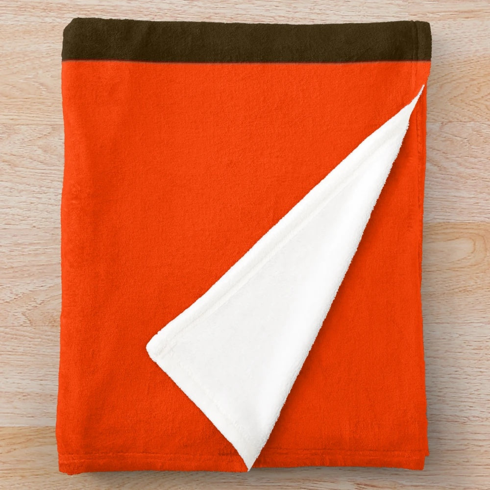 Cleveland Browns Themed Plush Blanket