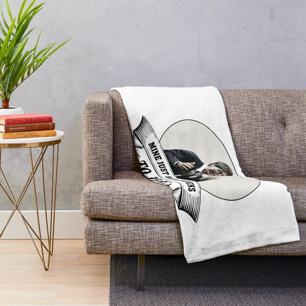 Soft and cuddly plush blanket featuring the iconic Cliff Richard from the classic TV show The Young Ones