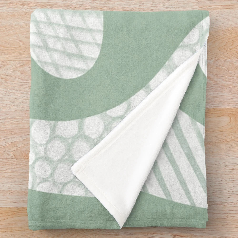 Soft plush blanket featuring colorful climbing holds design
